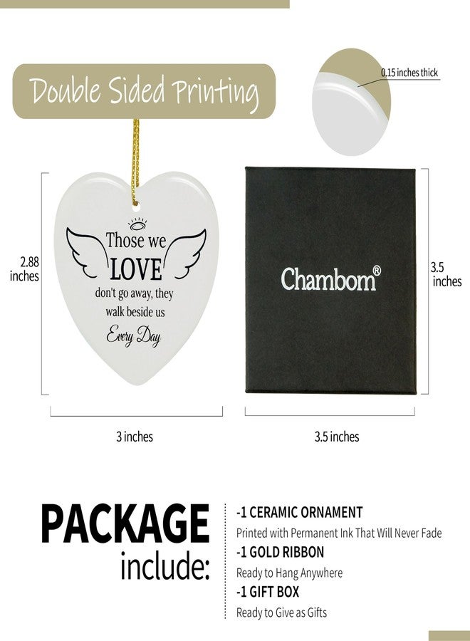 Chambom Sympathy Gifts for Loss of Loved One, Memorial Gift, Grief Ceramic Christmas Ornament Bereavement Gifts Idea Condolence Remembrance Gift for Loss of Mom Dad Friend Son Daughter Dog - Image 2